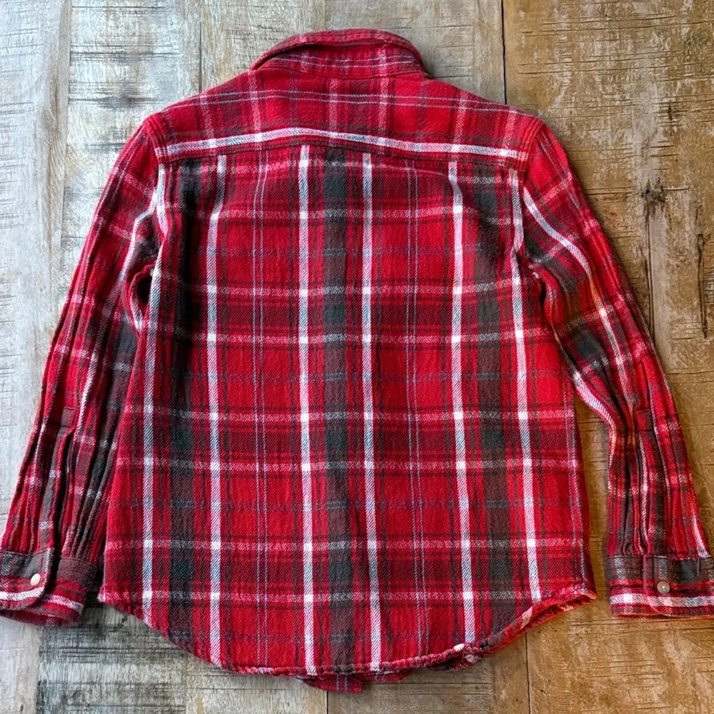 Ralph Lauren Boys Red Plaid Shirt size 6